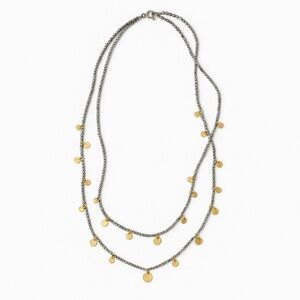 Chico’s Mixed Metal Beaded Necklace